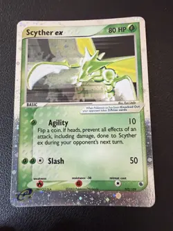 Pokemon Scyther ex 102/109 EX Ruby & Sapphire Holo Ultra Rare 2003 Card - Image 1