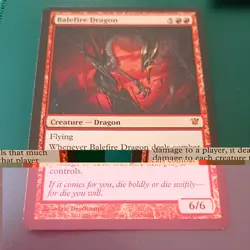 MtG Balefire Dragon: Innistrad Mythic Card NM ACTUAL PHOTOS! - Image 1