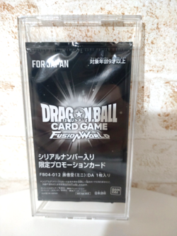 Son Goku Mini: DA & Gogeta FB09-007 Dragon Ball Card Serial Sealed set of 2 - Image 1