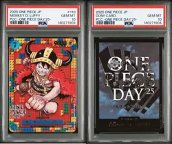 PSA 10 Monkey D. Luffy P-110 ONE PIECE Day 2025 DON CARD set Japanese - Image 1