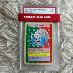 PSA 4 -6 Pokemon card TOPSUN Blue back 1997 Japanese set of 4 - Image 1