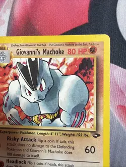 Giovanni's Machoke 42/132 Gym Challenge Set Unlimited 2000 Pokemon Card - Image 3