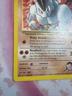 Giovanni's Machoke 42/132 Gym Challenge Set Unlimited 2000 Pokemon Card - Image 5