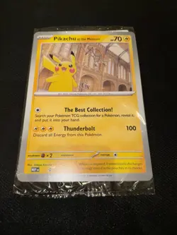 Pikachu at the museum jumbo promo card - Image 1
