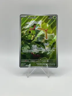 Pokemon TCG Caterpie 172/165 Scarlet & Violet 151 Holo Illustration Rare Card - Image 1