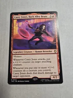 NM Casey Jones, Back Alley Brute, MTG, TMNT Commander, Magic the Gathering, 22 - Image 1