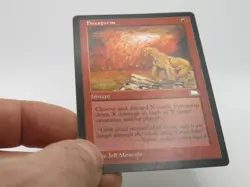 Firestorm - MTG Weatherlight Rare Reserved List Actual Pics Light/moderate play - Image 2