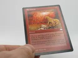 Firestorm - MTG Weatherlight Rare Reserved List Actual Pics Light/moderate play - Image 2