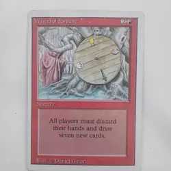 Magic: The Gathering Wheel of Fortune Revised Rare Red Sorcery Daniel Gelon - Image 1