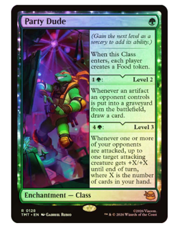 Party Dude - Foil Teenage Mutant Ninja Turtles MTG - Image 1