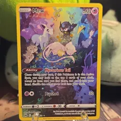Pokemon Mew GG10/GG70 Crown Zenith Galarian Gallery Ultra Rare Holo Ability - Image 1