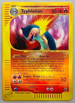 Pokemon Typhlosion #28/165 Reverse Holo Rare - 2002 Expedition Base Set NM W/Dmg - Image 1
