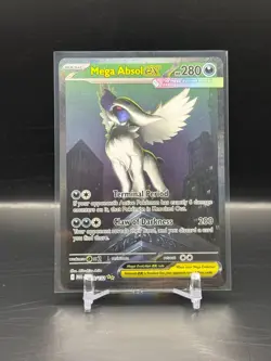 2025 Pokemon Mega Evolution #180/132 Mega Absol ex Special Illustration Rare NM - Image 1