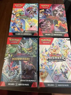 Pokemon TCG Scarlet & Violet Bundle Lot of 4…DR, JT, PE, & TM OOP MINT SEALED - Image 1