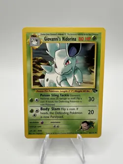 Giovanni's Nidorina 44/132 Gym Challenge Unlimited Uncommon Pokemon TCG MP - Image 1