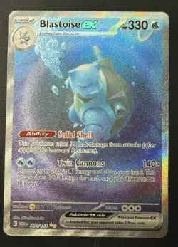 Pokemon TCG Blastoise EX Special Illustration Rare SV: 151 200/165 *read descr* - Image 1