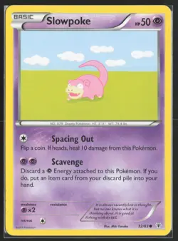 Pokemon TCG | Slowpoke 32/83 | Common | Generations | Lightly Played - Image 2