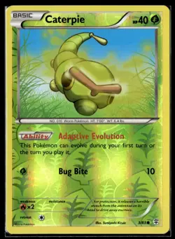 Pokemon TCG | Generations | Caterpie | 3/83 | Reverse Holo | LP - Image 1