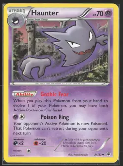 Pokemon TCG | Haunter 34/83 | Uncommon | Generations | Lightly Played - Image 2