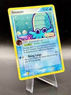 Omanyte 60/92 Stamped Pokemon EX Legend Maker 2006 Vintage Reverse Holo MP/HP - Image 1