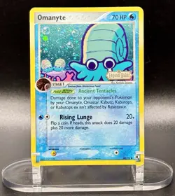Omanyte 60/92 Stamped Pokemon EX Legend Maker 2006 Vintage Reverse Holo MP/HP - Image 2