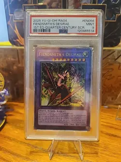 2025 YU-GI-OH RA04 FIENDSMITHS DESIRAE 1ST ED QUARTER CENTURY SECRET RARE EN056 - Image 2
