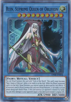 Ruin, Supreme Queen of Oblivion NM OP08 OTS Tournament Pack 8 Yugioh - Image 1