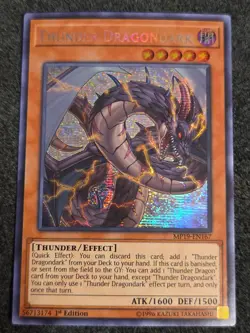 Yugioh Thunder Dragondark MP19-EN167 Secret Rare 1st Ed NM - Image 1