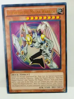 YUGIOH VALKYRION THE MAGNA WARRIOR 1ST EDITION YGLD ULTRA LIGHT PLAYED - Image 1