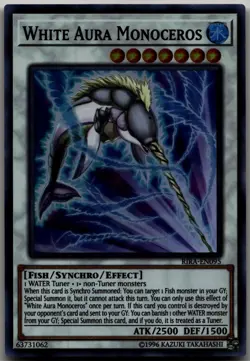 White Aura Monoceros Super Rare Rising Rampage RIRA-EN095 LP - Image 1