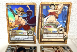 One Piece Carddass Hyper Battle Luffy Normal + Holo set of 4 Japanese - Image 2