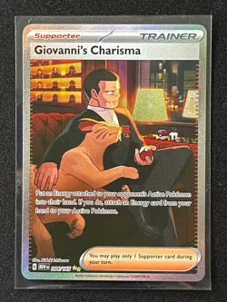 Pokemon TCG Scarlet & Violet 151 Giovanni's Charrisma SIR Holo Card 204/165 - Image 1