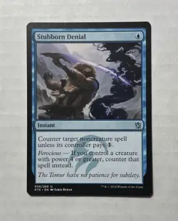 Stubborn Denial X1 - NM/M- Khans of Tarkir MTG Magic The Gathering Card English - Image 1