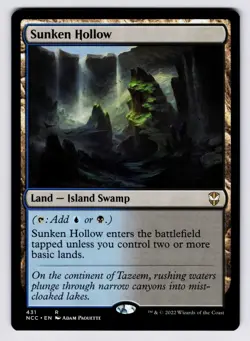 Sunken Hollow [431] NCC Rare [MTG Card English] - Image 1