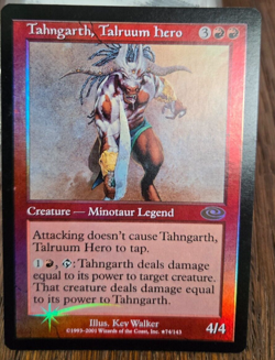 MTG Tahngarth, Talruum Hero (Alt. Art Foil) Amazing Condition Foil Never Played - Image 1