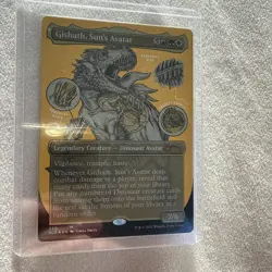 1x MTG Gishath, Sun's Avatar (Foil Etched) - Secret Lair Drop Series (SLD) #320 - Image 1