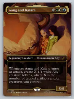 Aang and Katara (Borderless) Avatar: The Last Airbender: Eternal-Legal Foil - Image 1