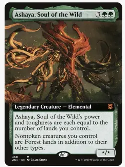 Ashaya, Soul of the Wild (Extended Art) Zendikar Rising Regular- NM/M - Image 1