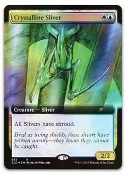 Crystalline Sliver (Extended Art) #661 (Foil) NM Secret Lair Drop SLD Magic MTG - Image 1