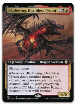 Bladewing, Deathless Tyrant (Extended Art) #85 NM Dominaria United DMC Magic MTG - Image 1