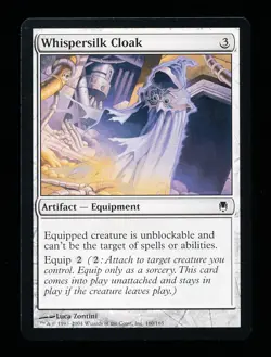 * * 1x Whispersilk Cloak x1 * * Darksteel MTG NM Near Mint - Image 1