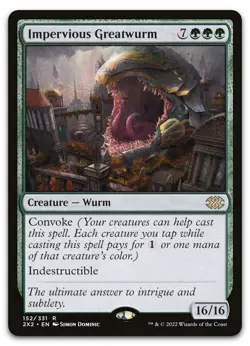 Impervious Greatwurm #152 (NM) Double Masters 2022 2X2 Magic MTG - Image 1