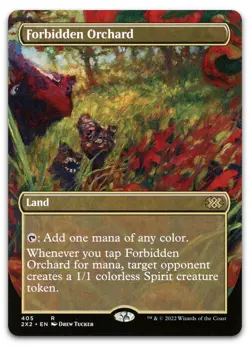 Forbidden Orchard (Borderless) #405 (NM) Double Masters 2022 2X2 Magic MTG - Image 1