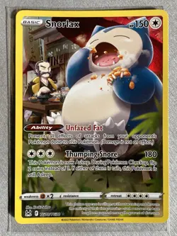 Pokemon TCG Snorlax TG10/TG30 Holo Lot 2 Cards Unfazed Fat Thumping Snore - Image 1