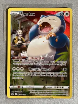 Pokemon TCG Snorlax TG10/TG30 Holo Lot 2 Cards Unfazed Fat Thumping Snore - Image 3