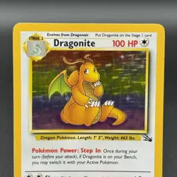Dragonite 4/62 Holo Rare - 1999 Pokemon Fossil Vintage WOTC - Image 2