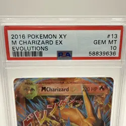 2016 Pokemon XY M Charizard EX Evolutions PSA 10 - Image 2