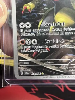 Pokemon Haxorus 147/086 Sv: Black Bolt Holo Illustration Rare - Image 5