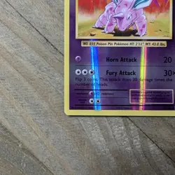 Nidorino 44/108 Reverse Holo Pokemon TCG XY Evolutions NM - Image 2