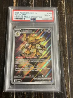 Pokemon Alakazam Me: Mega Evolution Promo Holo 009 PSA 10 2025 - Image 1